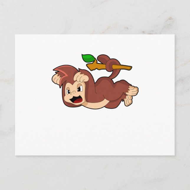 Roaring Monkey Postcard (Front)