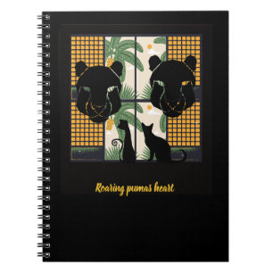Roaring Pumas Hearts  Notebook