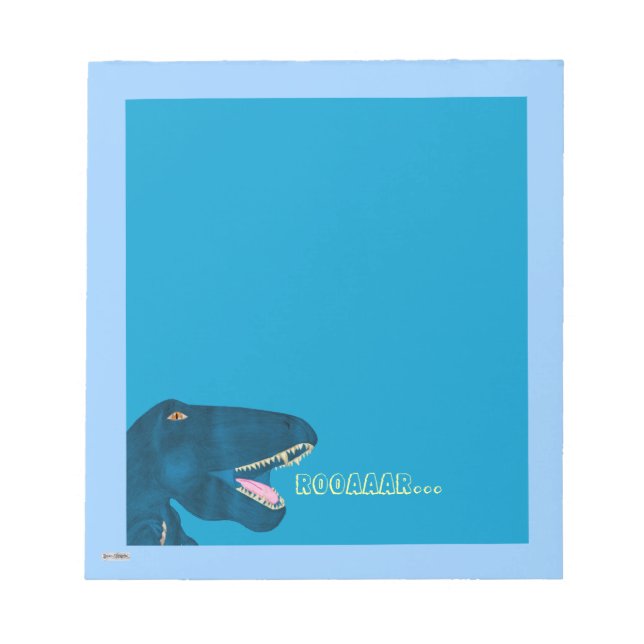 Roaring Rex Notepad (Front)