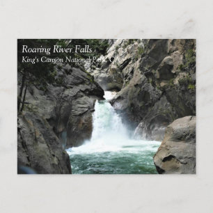 Roaring River Falls, King's Canyon, CA Carte posta