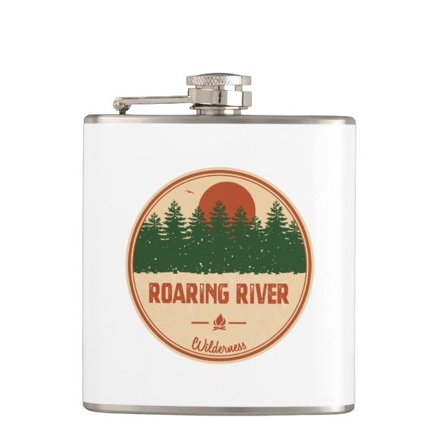 Roaring River Wilderness Hip Flask (Front)