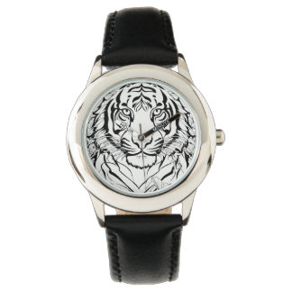 "Roaring Style: Tiger-Faced Timepiece" Watch