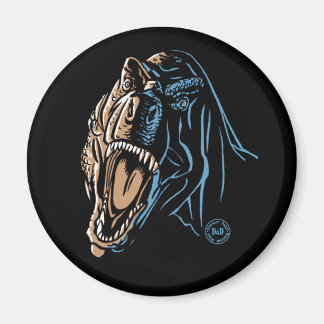 Roaring T-Rex Round Magnet