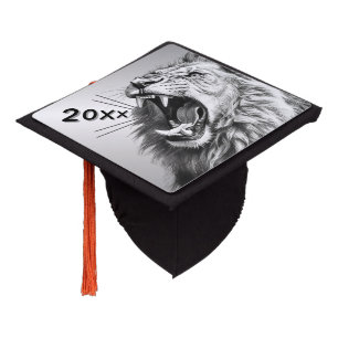 Roaring the Graduation Year Lion  Cap Topper