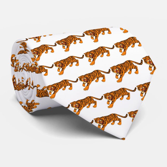 Roaring Tiger: A Retro Revolution in Neckwear! Tie (Rolled)