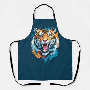 Roaring Tiger Face Apron