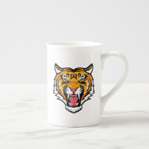 Roaring Tiger Head-25818 Bone China Mug