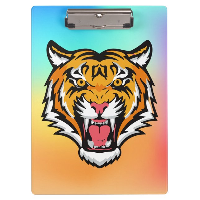 Roaring Tiger Head-25818 Clipboard (Front)