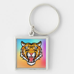 Roaring Tiger Head-25818 Keychain
