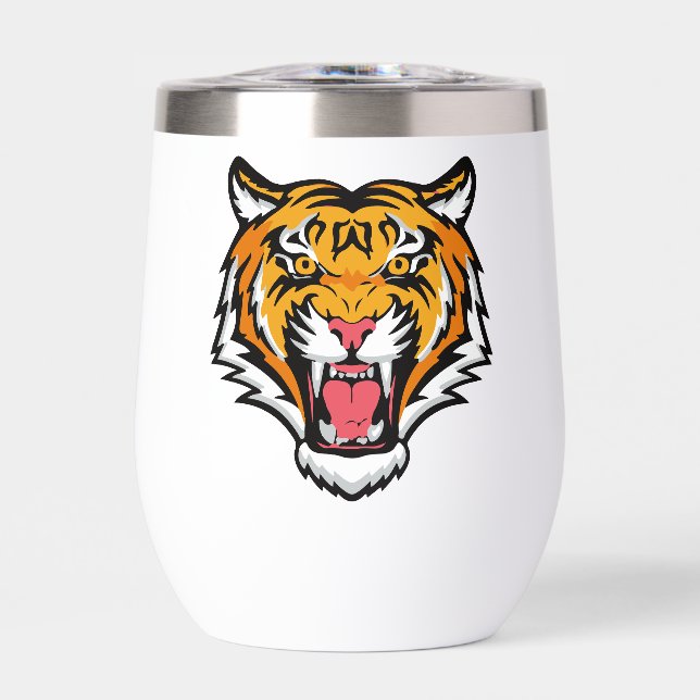 Roaring Tiger Head-25818 Travel Mug (Front)