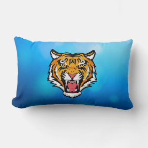 Roaring Tiger Head-25818 Travel Mug Lumbar Pillow