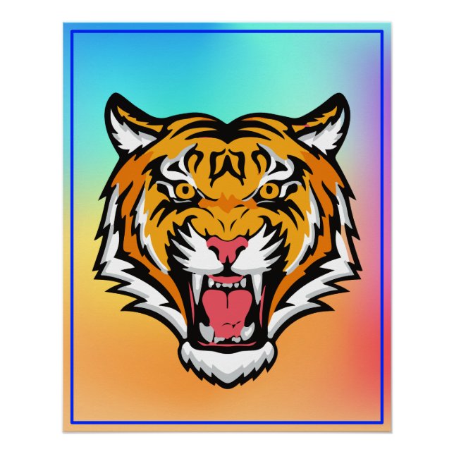 Roaring Tiger Head-25818 Travel Mug Poster (Front)