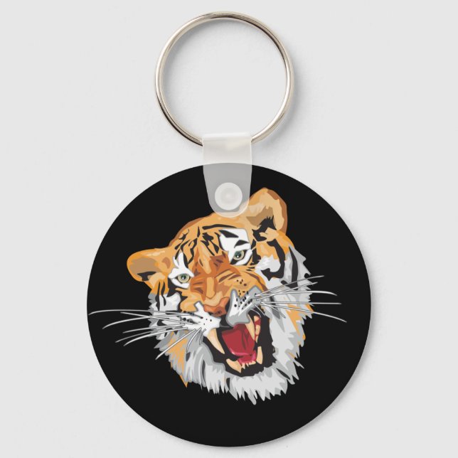 Roaring Tiger Keychain (Front)