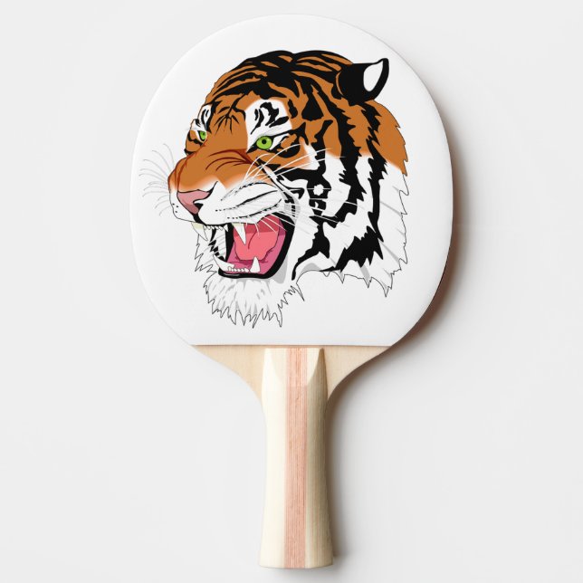 Roaring Tiger Ping Pong Paddle (Front)