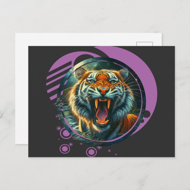 Roaring Tiger Postcard (Front/Back)