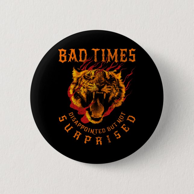 Roaring Tiger Year of 2022 2 Inch Round Button (Front)