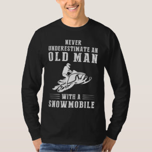 Roaring Trails and Chuckles: Old Mans Snowmobile A T-Shirt