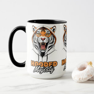 Roaring Trend   Tiger in a Hoodie Mug