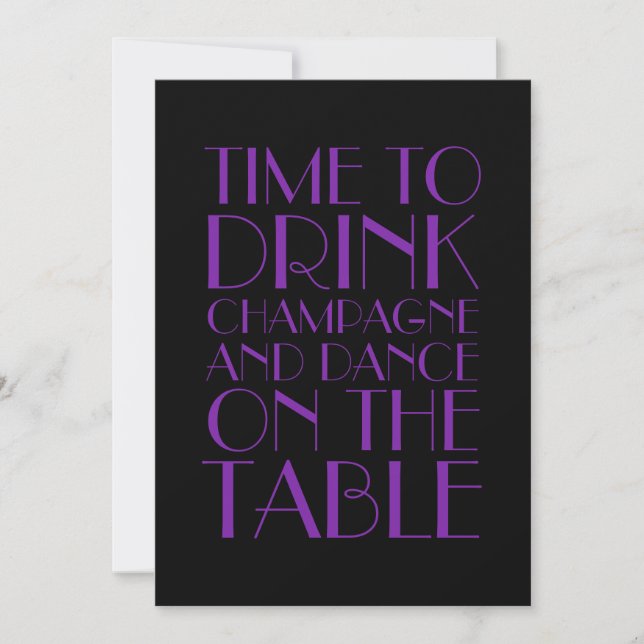 Roaring Twenties 30th Birthday Invitation (Front)