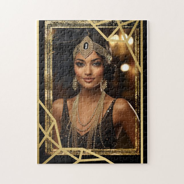 Roaring Twenties Flapper Jigsaw Puzzle (Vertical)
