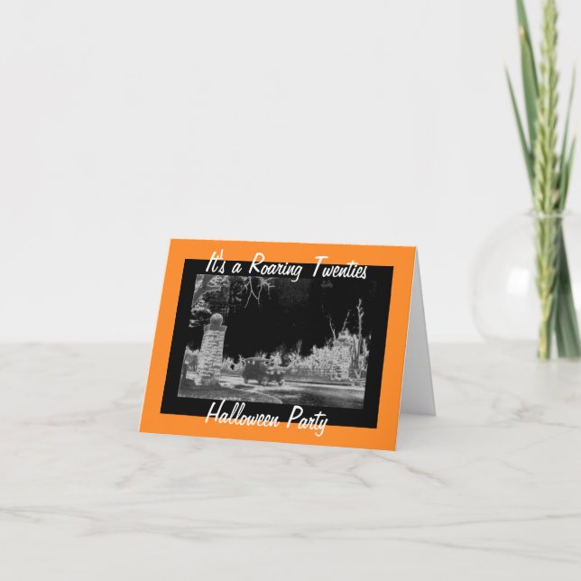 Roaring Twenties Halloween Party Invitation (Front)