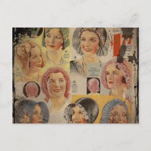 Roaring Twenties Hat Advertisement Postcard