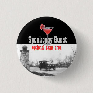 Roaring Twenties Party Souvenir 1 Inch Round Button
