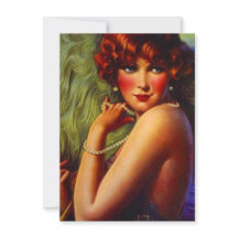 Roaring Twenties Pearls Plumes Flapper Invitation