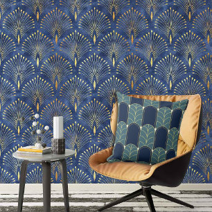 Roaring Twenties Revival Geometric Throw Pillow