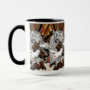 Roaring White Tiger – Bold Morning Energy Mug