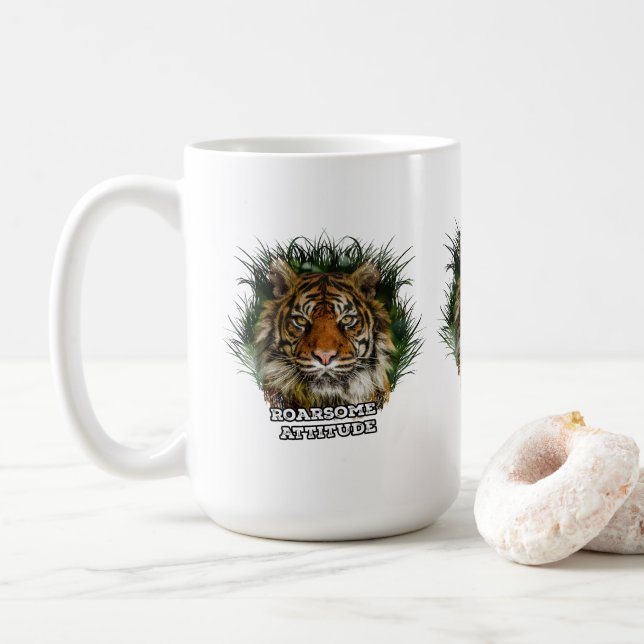 Roarsome Attitude Coffee Mug (With Donut)
