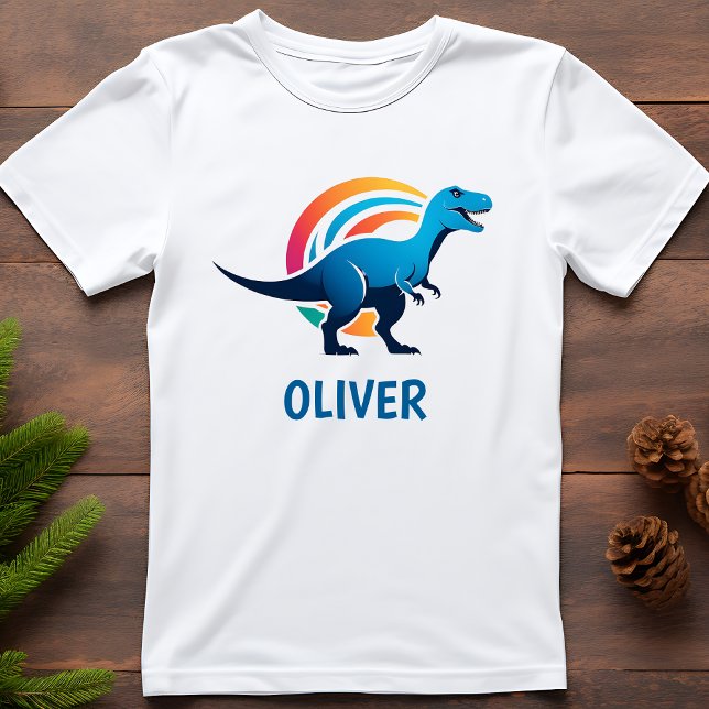 Roarsome Blue T-rex Personalized T-Shirt (Creator Uploaded)