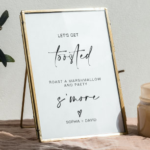 Roast a Marshmallow and Party  S'more Station Sign