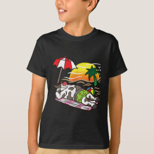 Roast Beef Cow Tanning At The Beach Funny Bbq Meat T-Shirt