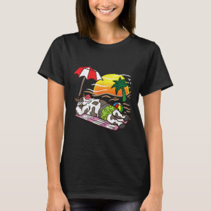 Roast Beef Cow Tanning At The Beach Funny Bbq Meat T-Shirt