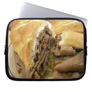 Roast beef sandwich with creamy goat cheese laptop sleeve