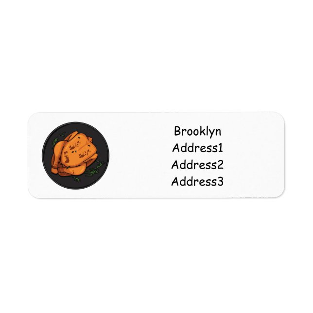 Roast chicken cartoon illustration (Front)