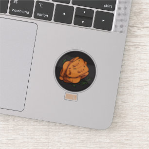 Roast chicken cartoon illustration