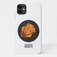 Roast chicken cartoon illustration
