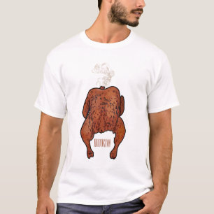 Roast chicken cartoon illustration  T-Shirt
