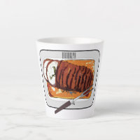 Roast turkey breast cartoon illustration
