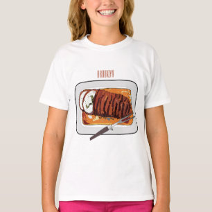 Roast turkey breast cartoon illustration T-Shirt