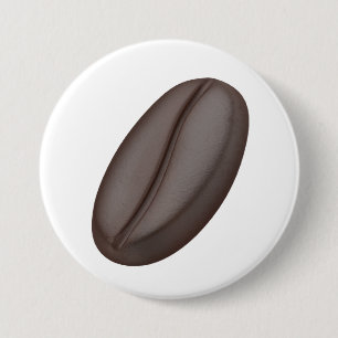 Roasted Arabica coffee bean 3 Inch Round Button