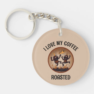 Roasted Coffee Acrylic Keychain