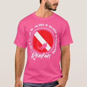 Roatan Diving Scuba Diver Dive Flag T-Shirt