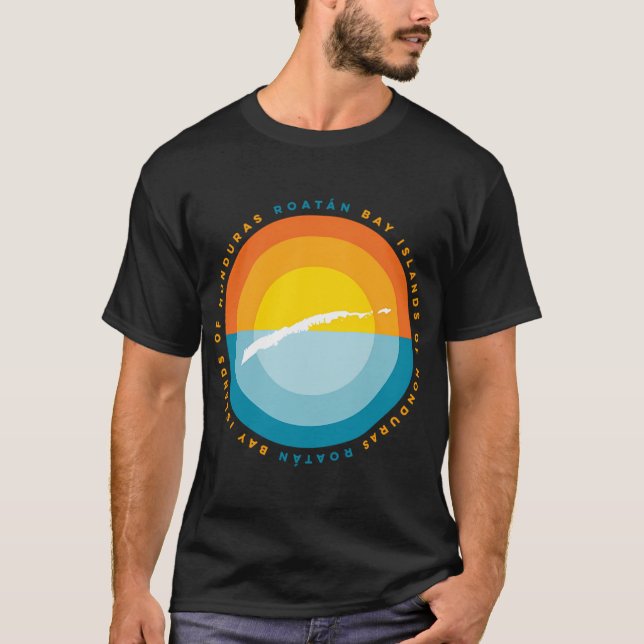 Roatan Honduras And T-Shirt (Front)