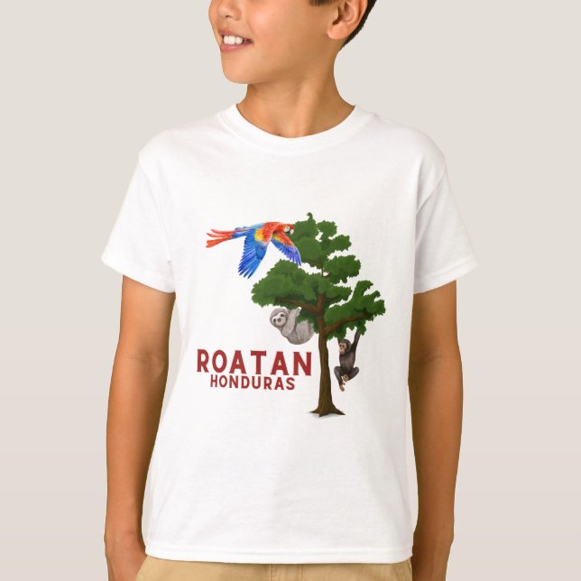 Roatan Honduras Children's Tshirt (Front)