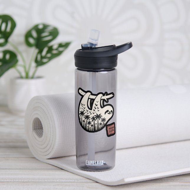 Roatan Honduras Sloth, Roatan Sloth, Roatan  Water Bottle (Yoga (Rotated))