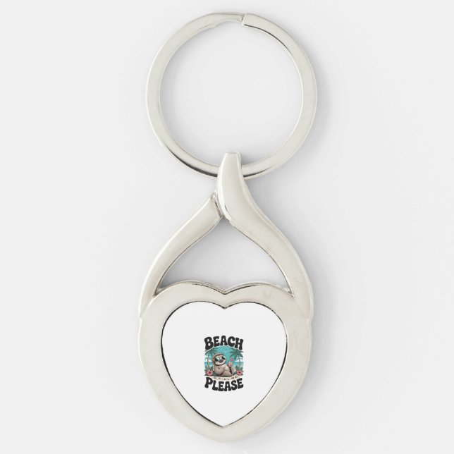 Roatan Honduras Sloth Summer Keychain (Front)