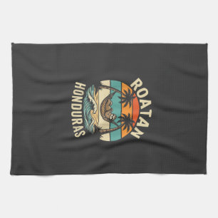 Roatan Honduras Sloth T-Shirt Kitchen Towel